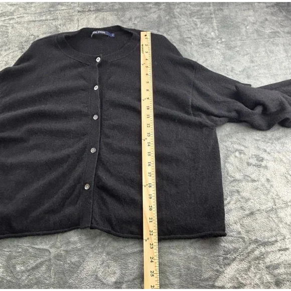 Sofie D’Hoore Cardigan W M 100% Cashmere Minimalist Quiet Luxury Soft Black Luxe - Picture 12 of 14